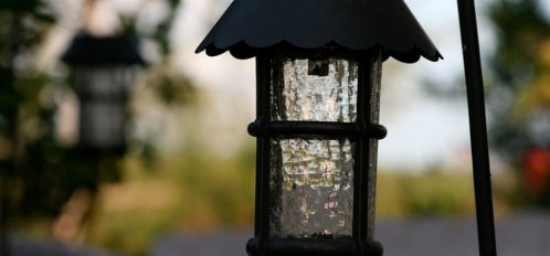 glass lantern on Eleuthera